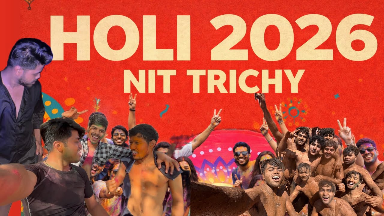 HOLI NIT TRICHY 2026 | HOLI PARTY MBA MCA BTECH | HOLI CELEBRATION VLOG| #holihai #nittrichy 