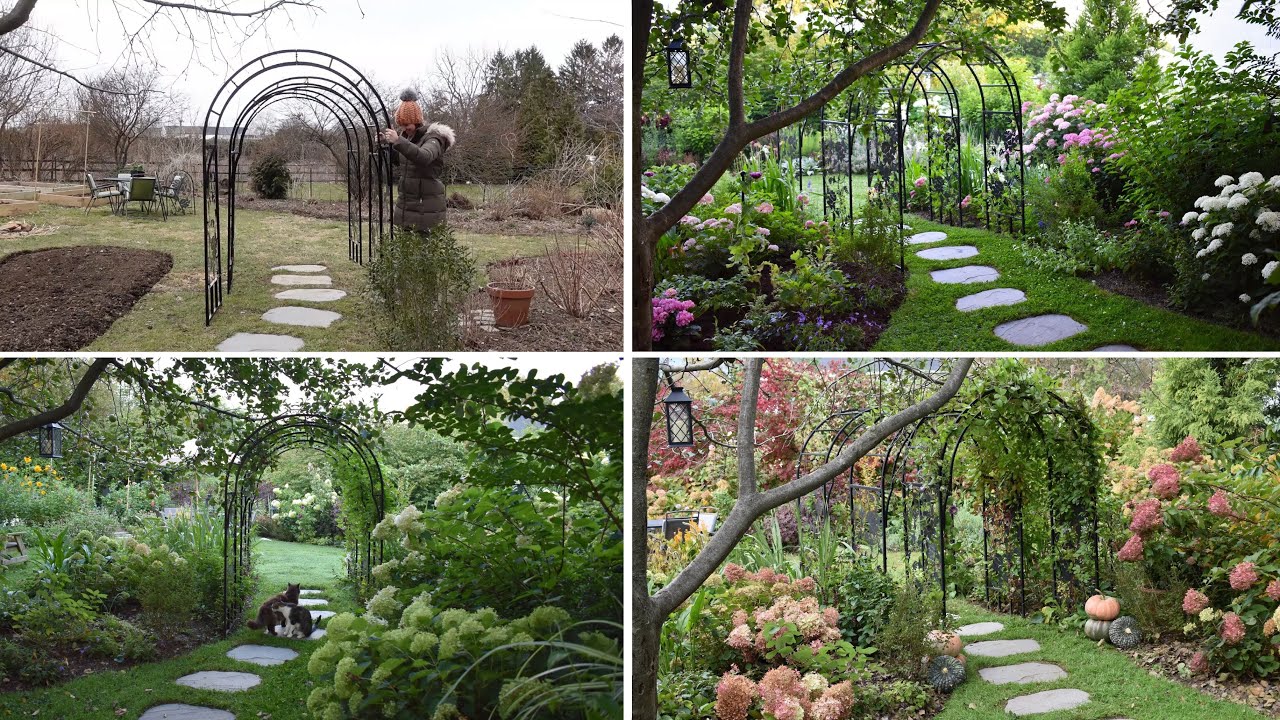 Designing a New Garden from Start to Finish // Hydrangea Garden Tour Through the Seasons