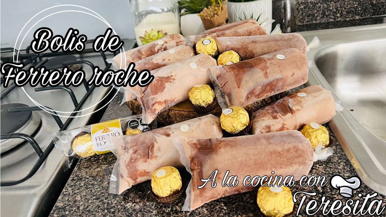 BOLIS GOURMET PREMIUM DE FERRERO ROCHER EXTREMADAMENTE DELICIOSOS Receta Aquí 👩‍🍳😋⬇️