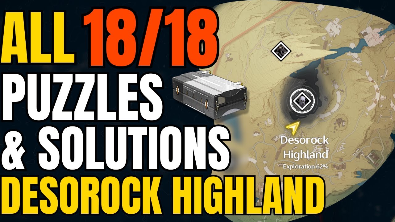 All 18/18 Desorock Highlands Puzzles Solved | Wuthering Waves Guide