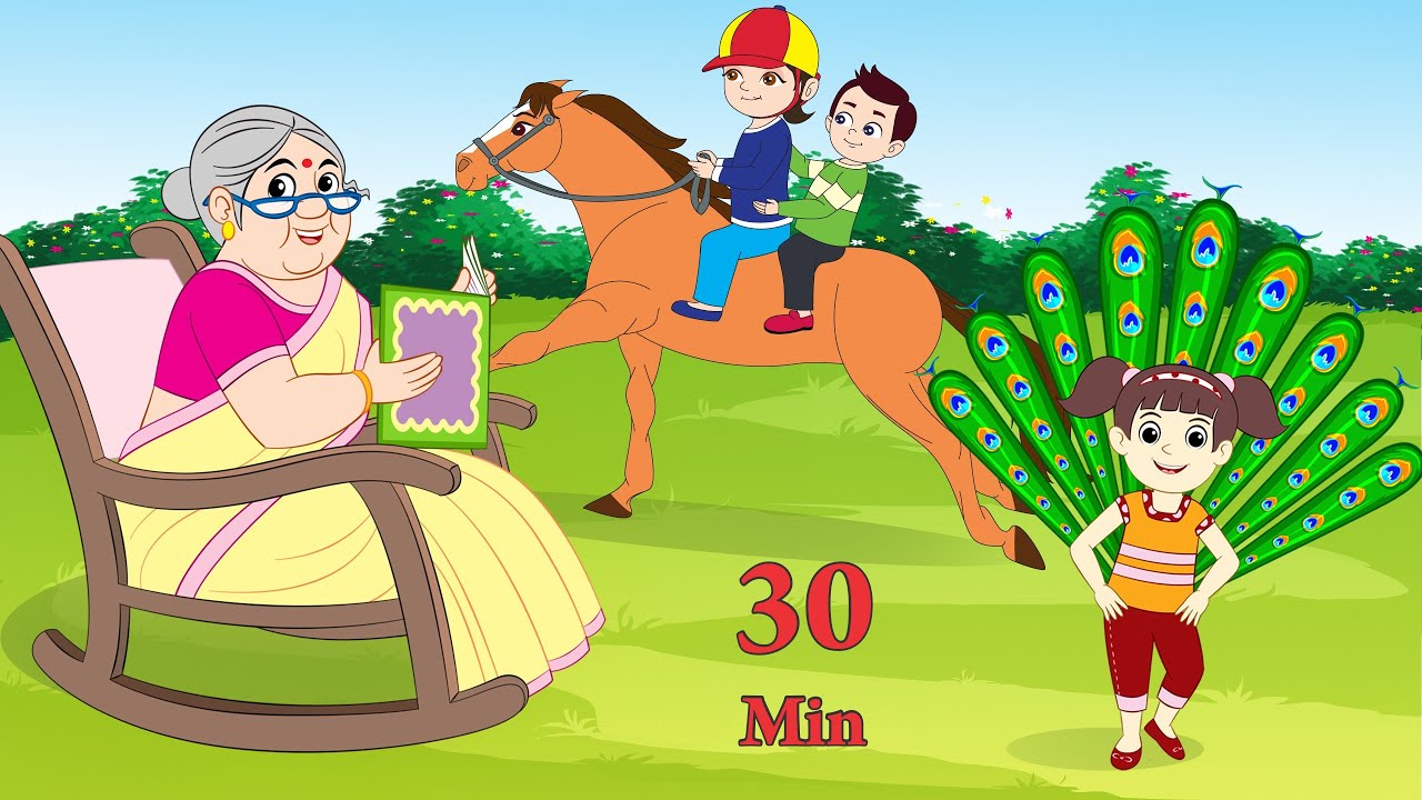 Lakdi ki kathi kathi pe ghoda + many more hindi rhymes collections for kids | Magpie Toons