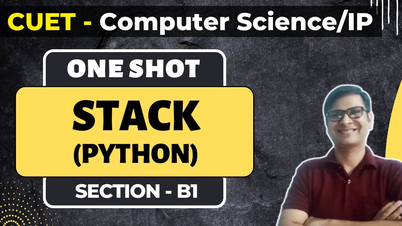 STACK in Python | CUET Computer Science Preparation | CUET IP Preparation #cuetpreparation