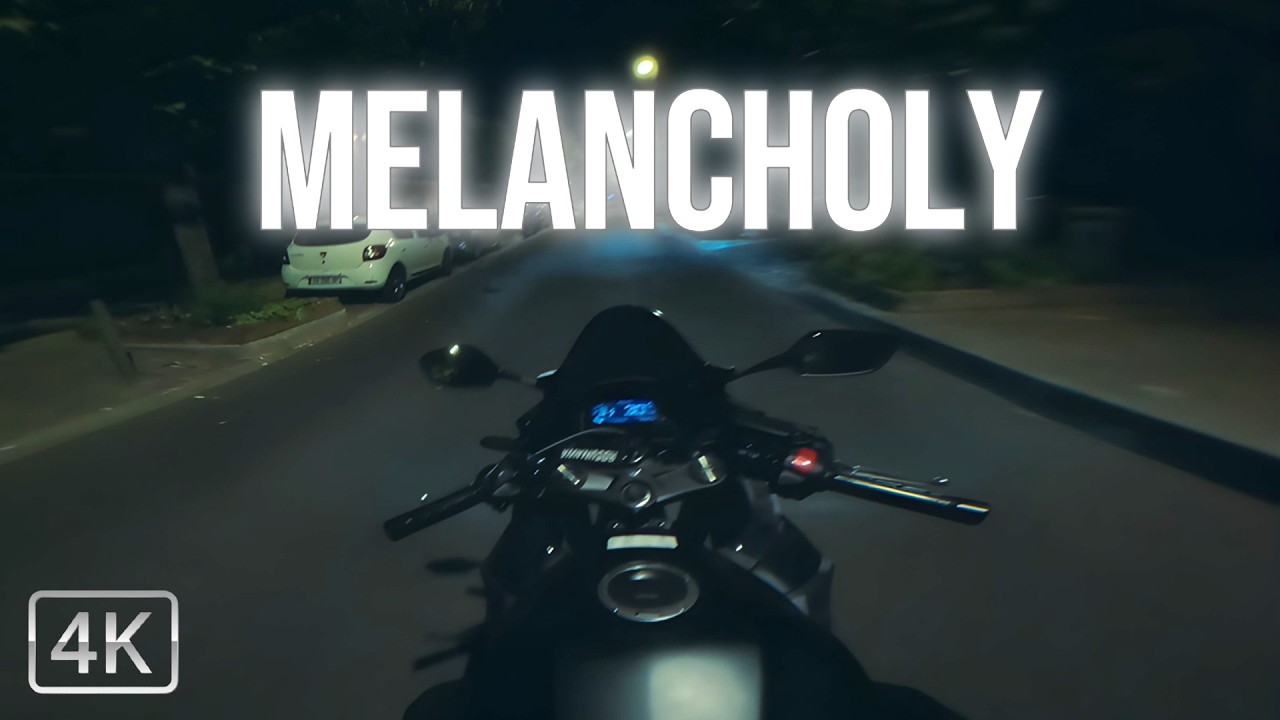 Relaxing Melancholy Night Ride / 4K 60fps HDR / Soft music