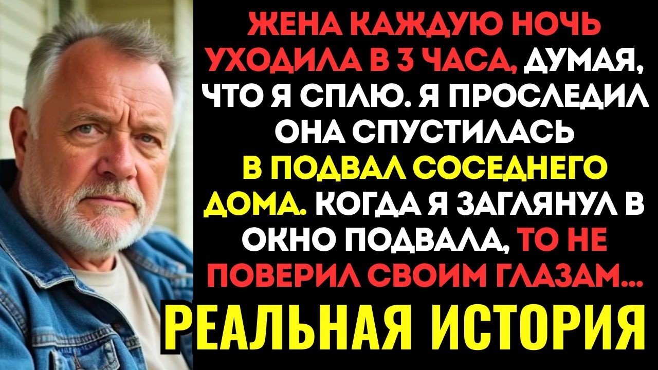 Я ПРИТВОРИЛСЯ СПЯЩИМ, когда жена ночью куда-то ушла. ПРОСЛЕДИЛ ЗА НЕЙ и застал её в подвале с...