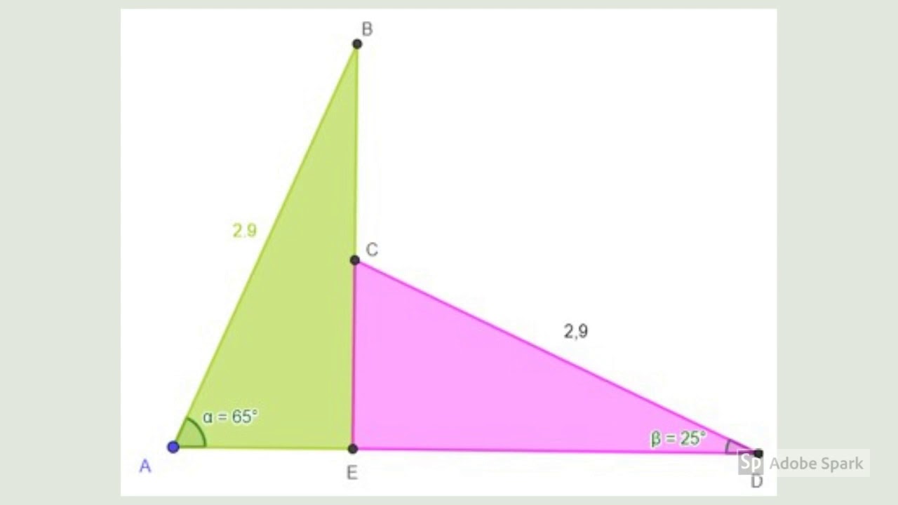 Triangles superposables