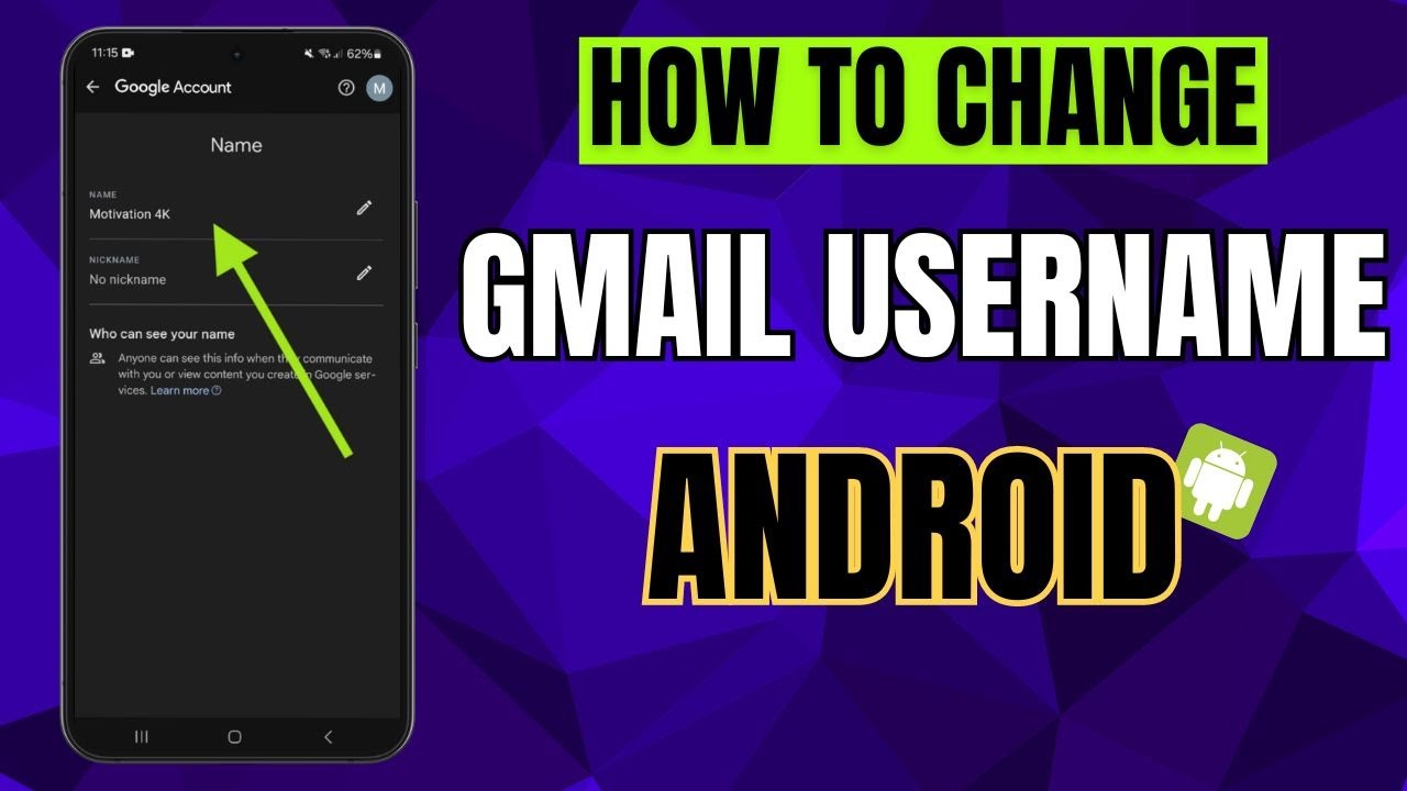 How to Change Gmail Username in Android Phone?