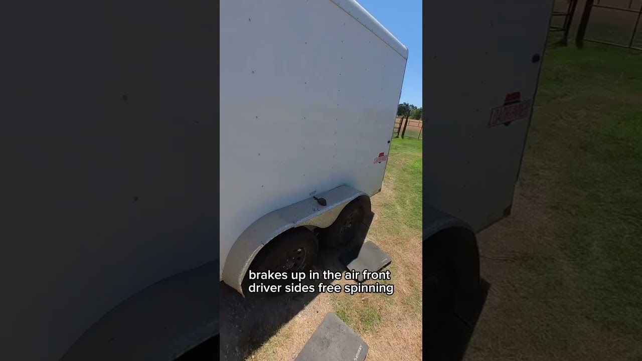 Enclosed trailer repair. Shackles, bolts, plug, door cables, and safety check