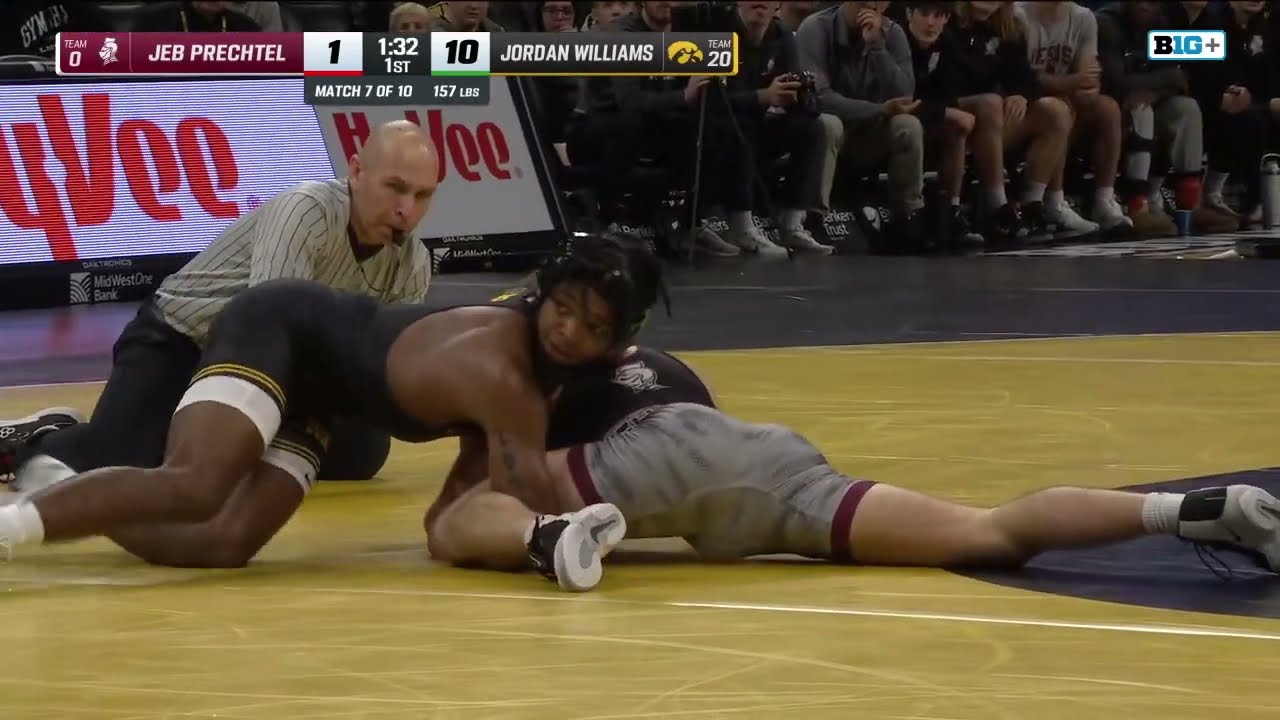 157 LBS: Bellarmine's Jeb Prechtel vs. Iowa's Jordan Williams