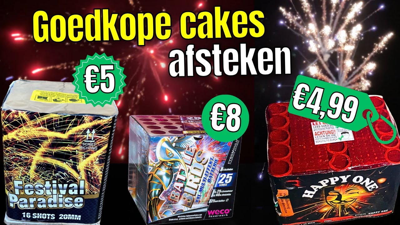 Goedkope cakes afsteken | Vuurwerk 2024