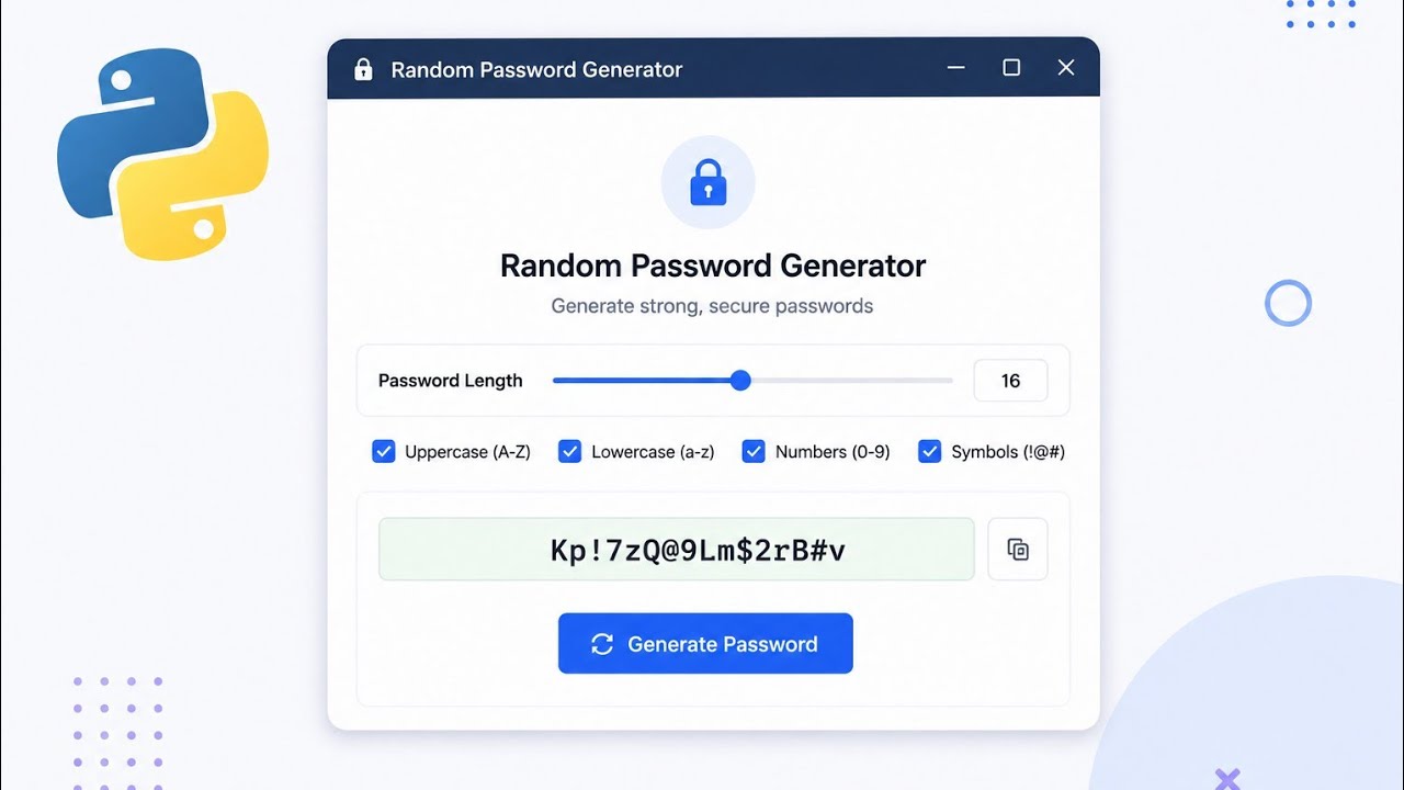 Build a Random Password Generator in Python!