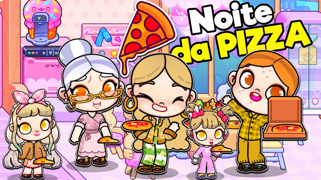 ROTINA NOITE DA PIZZA EM FAMÍLIA 🍕🍕| ROTINA HISTORINHAS AVATAR WORLD
