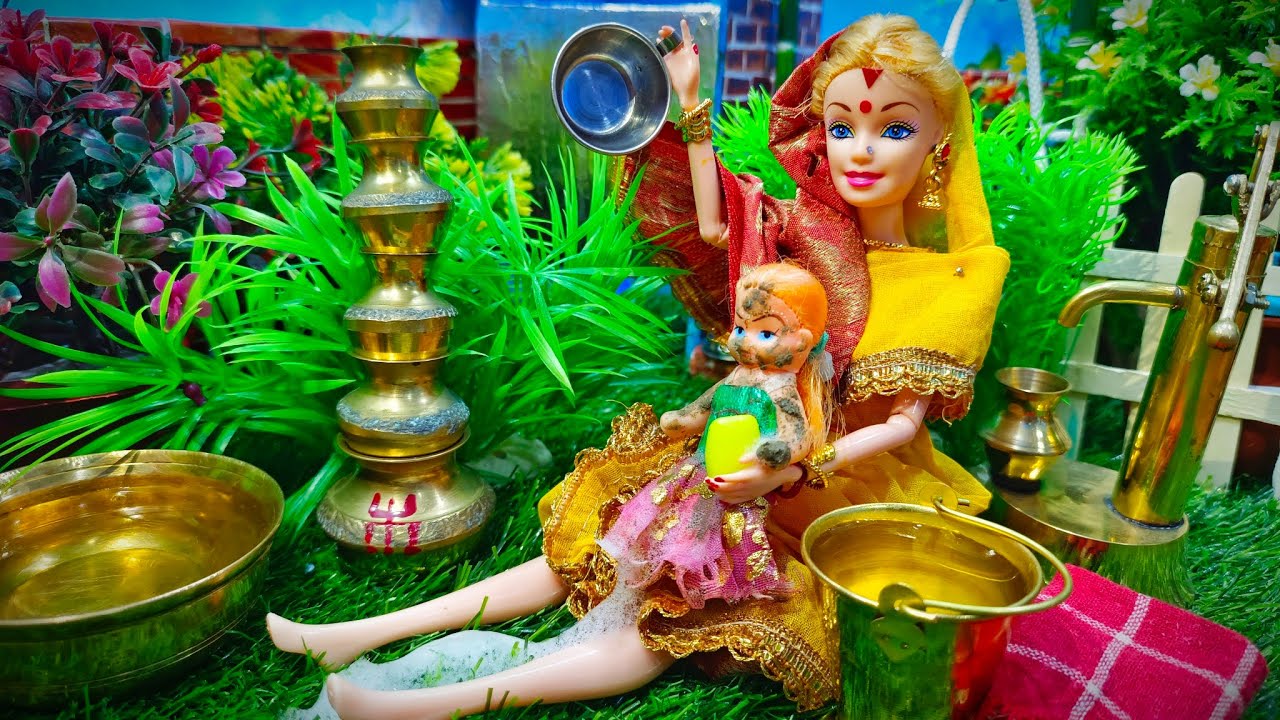 My Little Pari Part-67 || মায়ের কাছে স্নান করলো গোবরমাখা ছোট্ট পরী || পুতুলের গল্প || Puppet Show