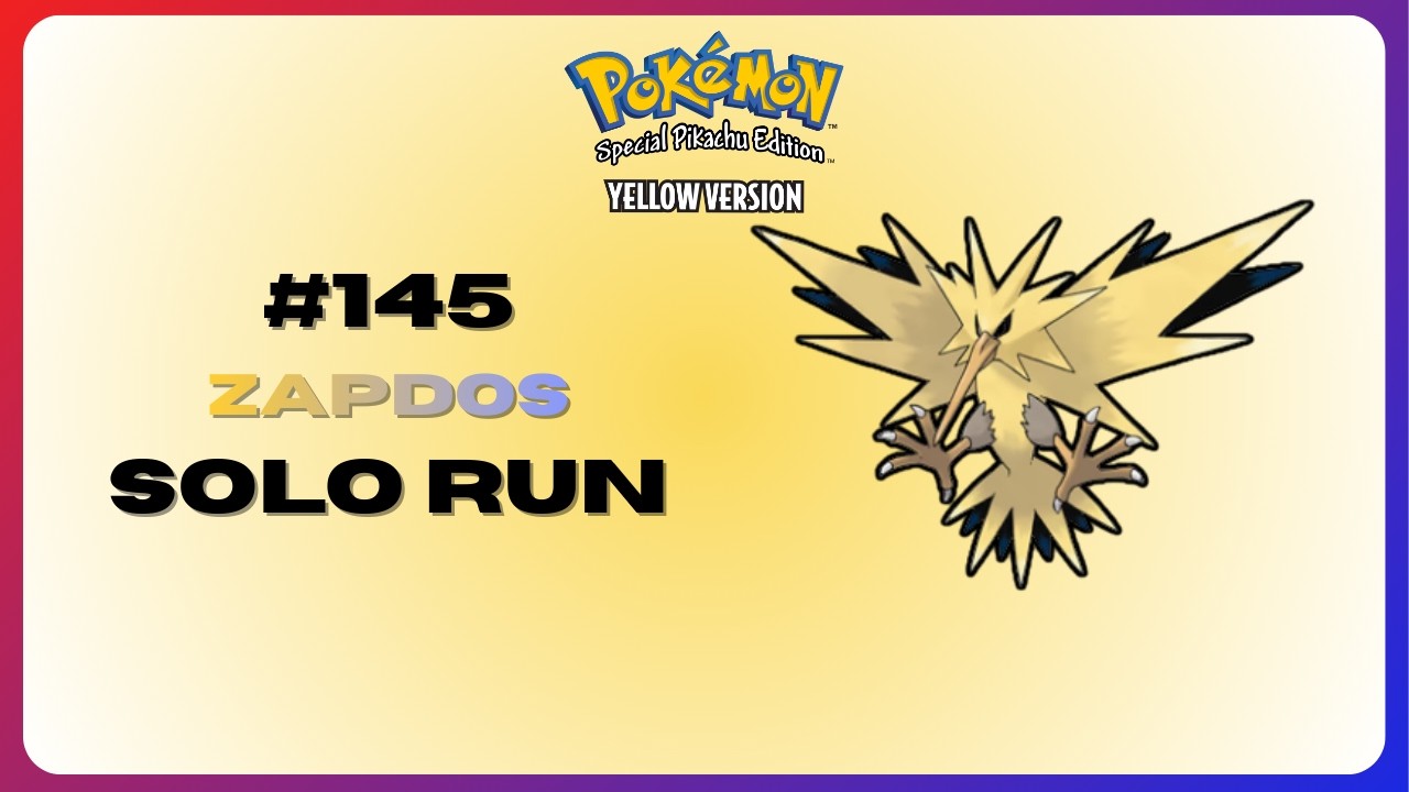 How Good is Zapdos in Pokémon Yellow? | Solo Run