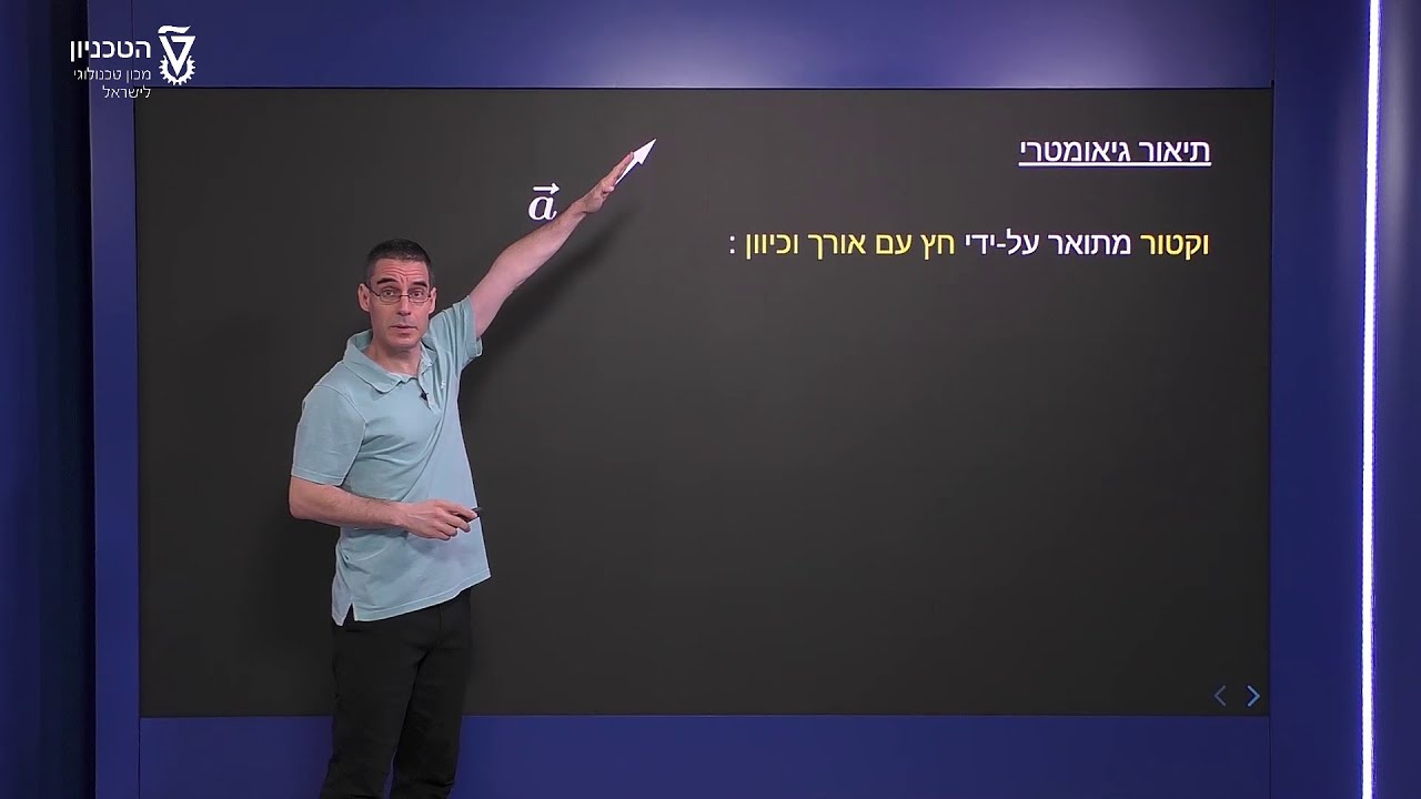 מושג הוקטור - מהו וקטור