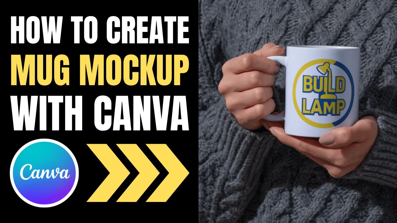 How to create mug mockup with Canva | Canva Tutorial for Print-Ready Mug Designs + Product Mockups