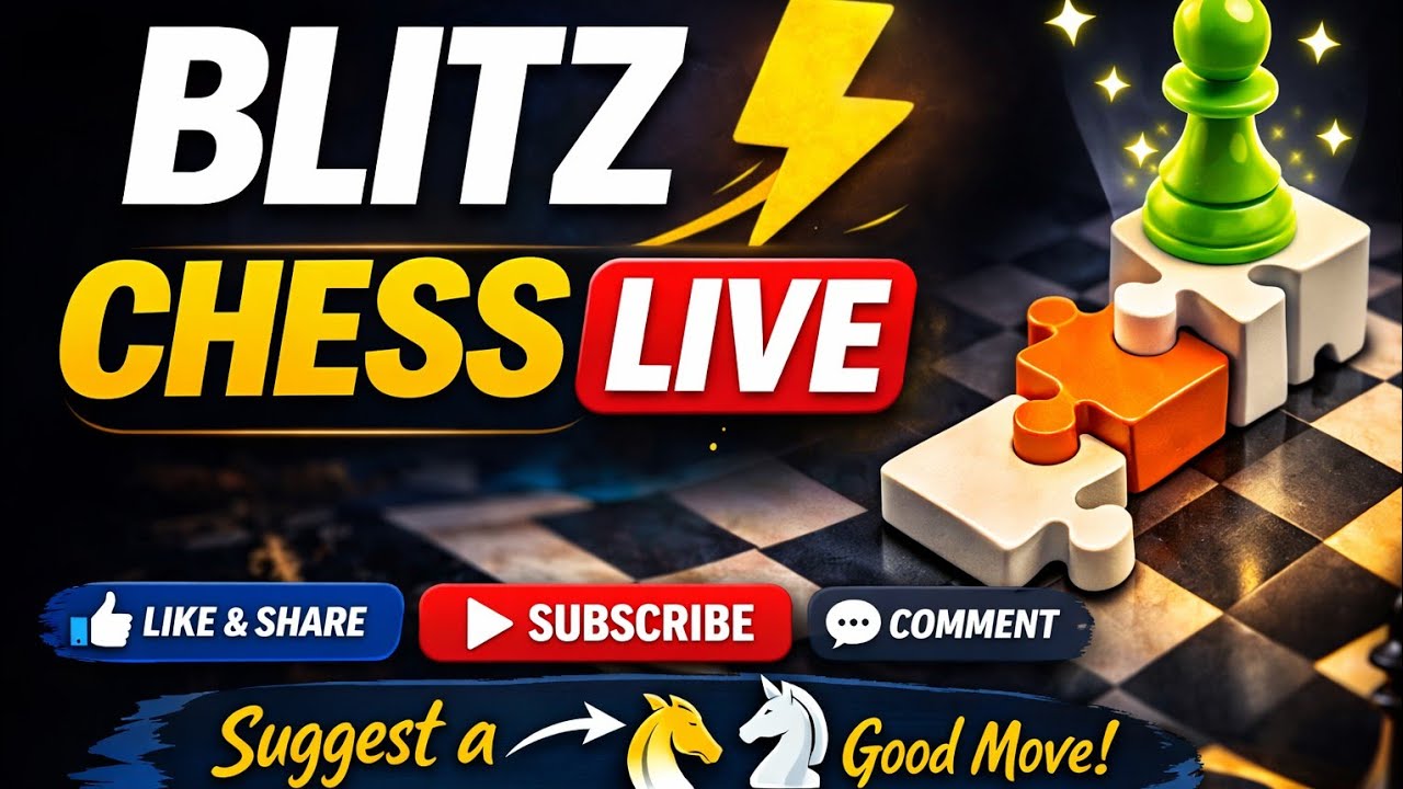 Blitz chess live now 🔥🔴