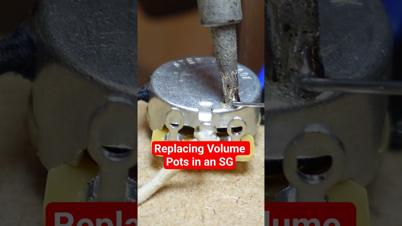 Changing B Pots for A Pots | Guitar Modifications #guitar #bass #fender #stratocaster #gibson #sg