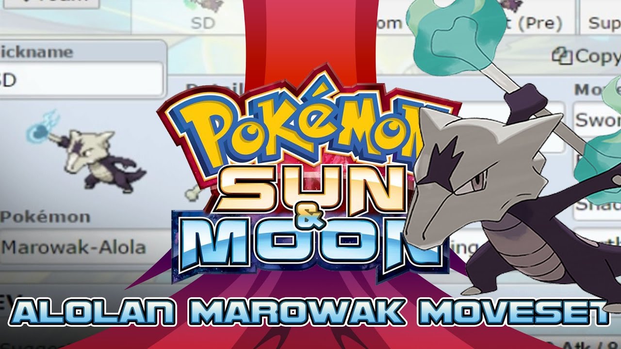 Alolan Marowak Moveset Guide! How to use Alolan Marowak! Pokemon Sun and Moon! w/ PokeaimMD!