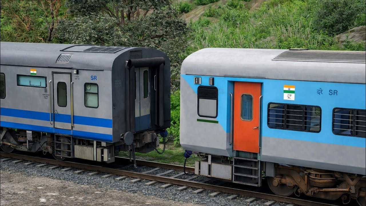 WDG4D Diesel Engine Coupling LHB Shatabdi To Blue Coaches | train game | Ecr Route | Ncr Route 