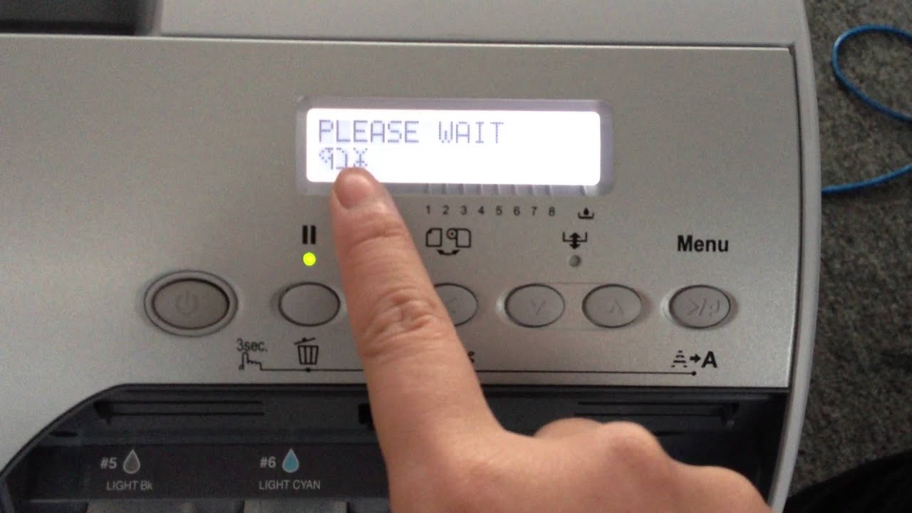 How to charge ink for 4880/7880 printer