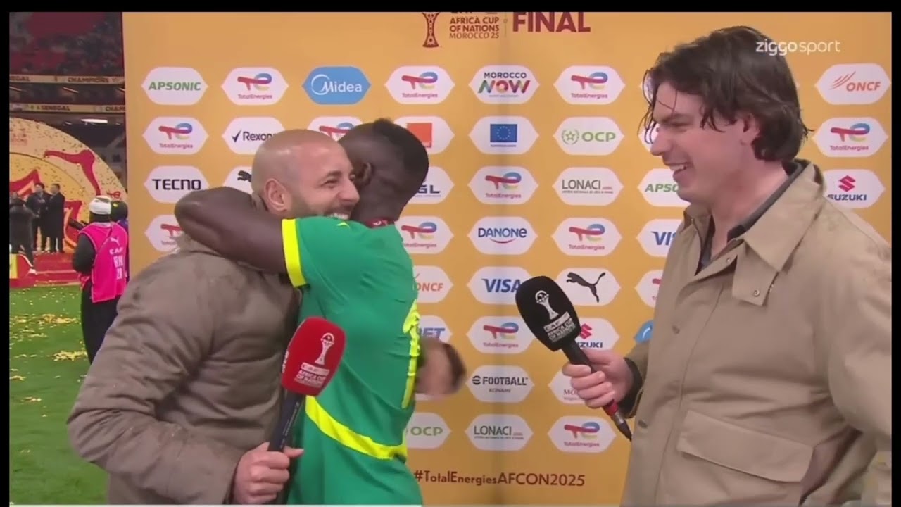 Wonderful moment after the game Senegal Morocco 