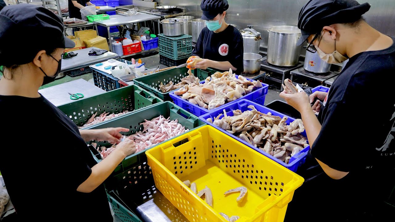 Крупнейший бренд франшизы Lu Wei в Тайване! Приготовление тушеного блюда (Lu Wei)