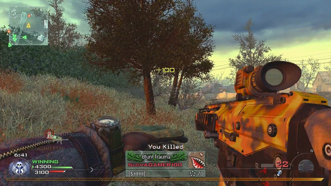 MW2: LIVE Thermal ACR Nuke on Wasteland | 40 Kill TDM (Xbox 360)