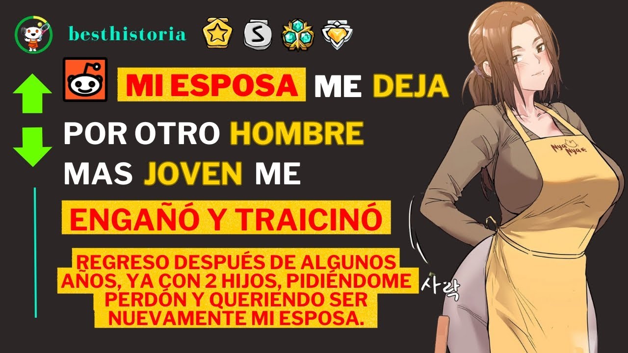 Mi vida dio un giro hace 6 AÑOS cuando mi primera ESPOSA, me dejó por un HOMBRE más JOVEN.