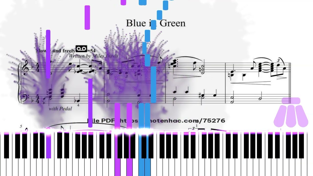 Free Piano Sheet Blue in Green by Miles Davis