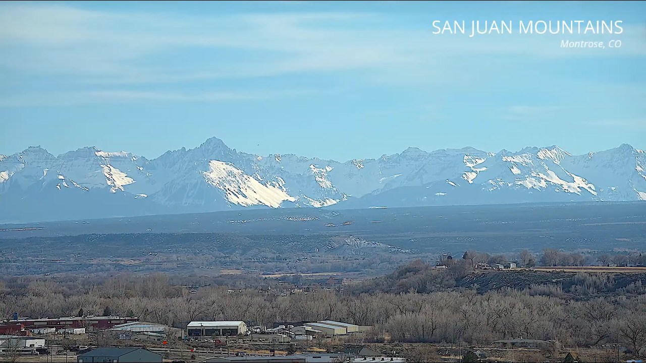 San Juan Mountains Live Stream - Montrose Colorado - February 22