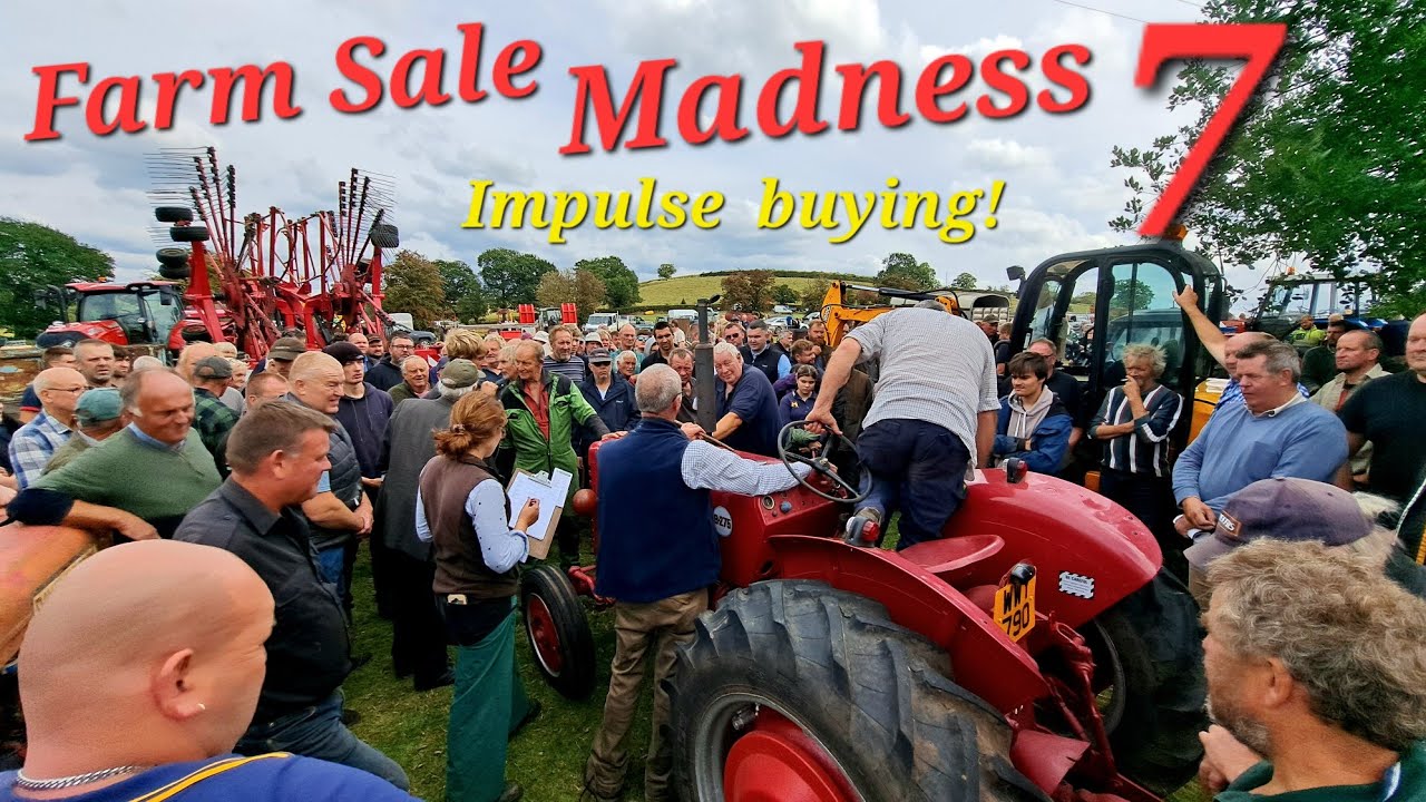 Farm Sale Madness 7 agricultural machinery classic tractors quad bikes a plenty!