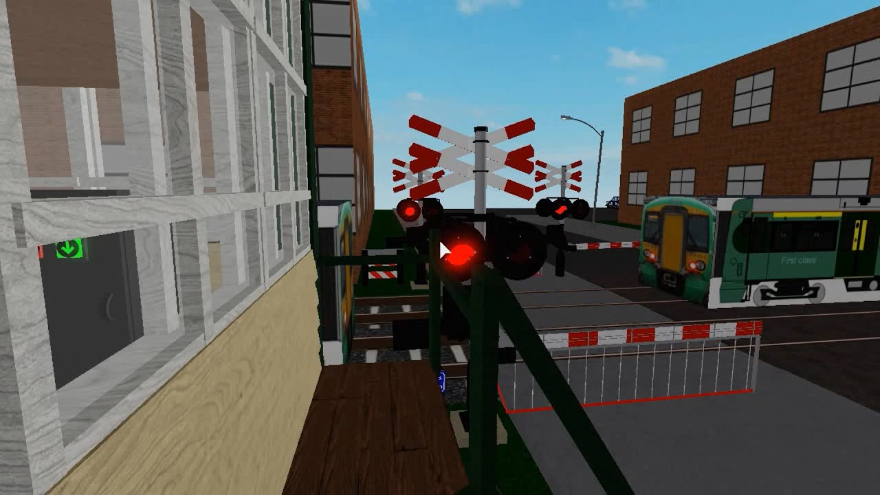 Dutch railway crossing in Roblox