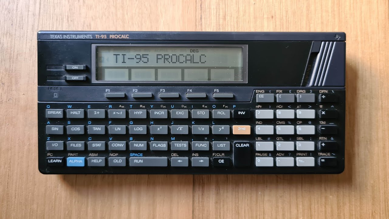 TI-95 Procalc from 1986