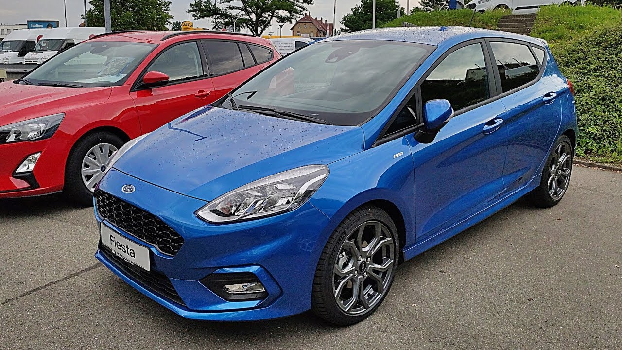 2019 New Fiesta ST-Line Dynamic Blau Exterior & Interior 4K