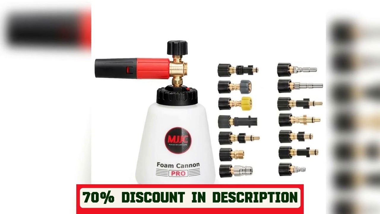 A must-have product! MJJC Snow Foam Lance PRO 2.0 high Pressure car Washer Compatible Varies Adapt