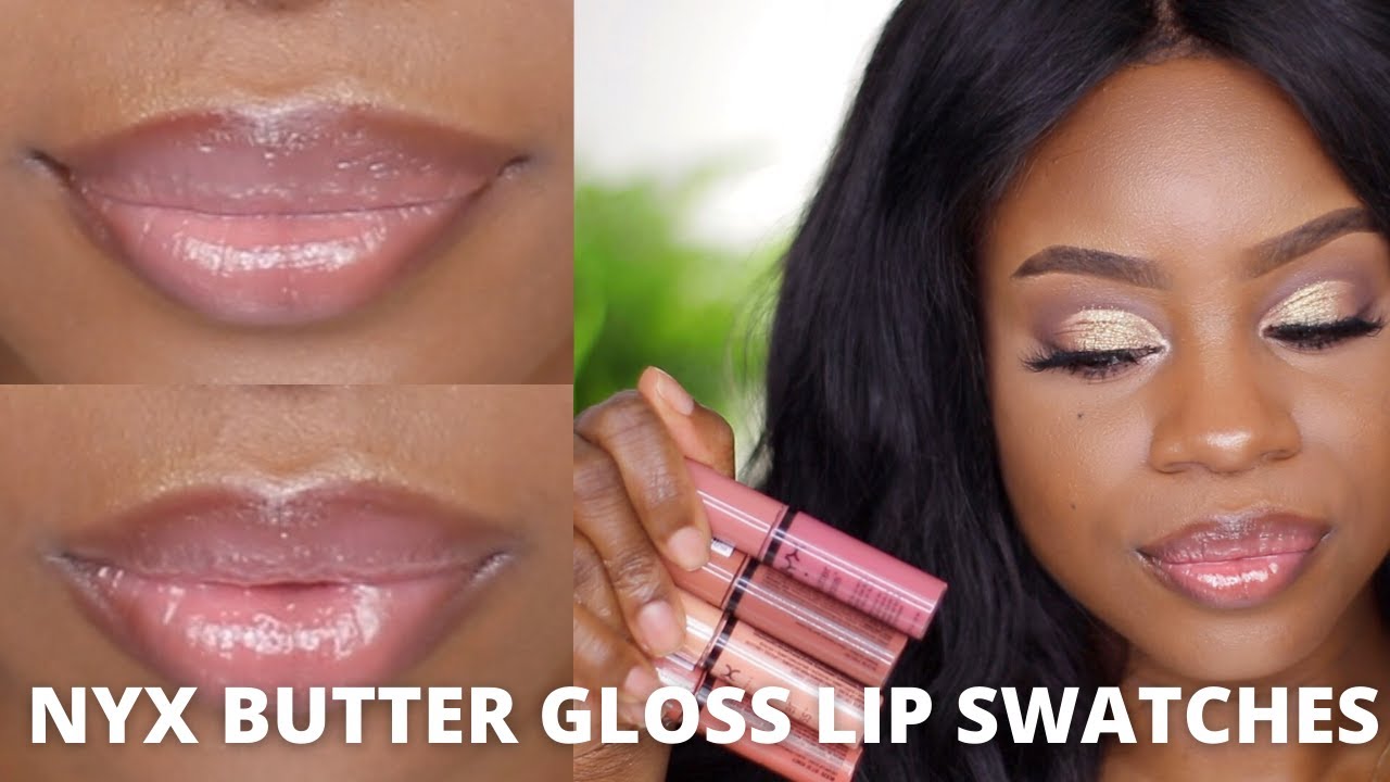 NYX BUTTER GLOSS ON BROWN SKIN TRY ON