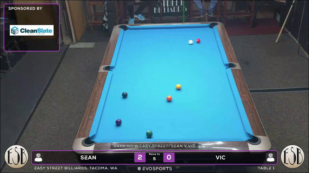 SEAN vs VIC - EASY STREET BILLIARDS - TABLE 1 | EvoSports