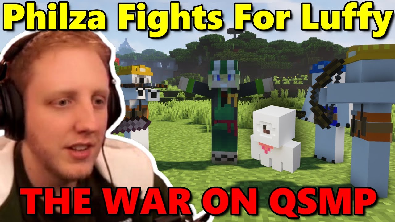 Luffy Gets Kidnapped From Philza After it Escaped from CUCURUCHO on QSMP Minecraft