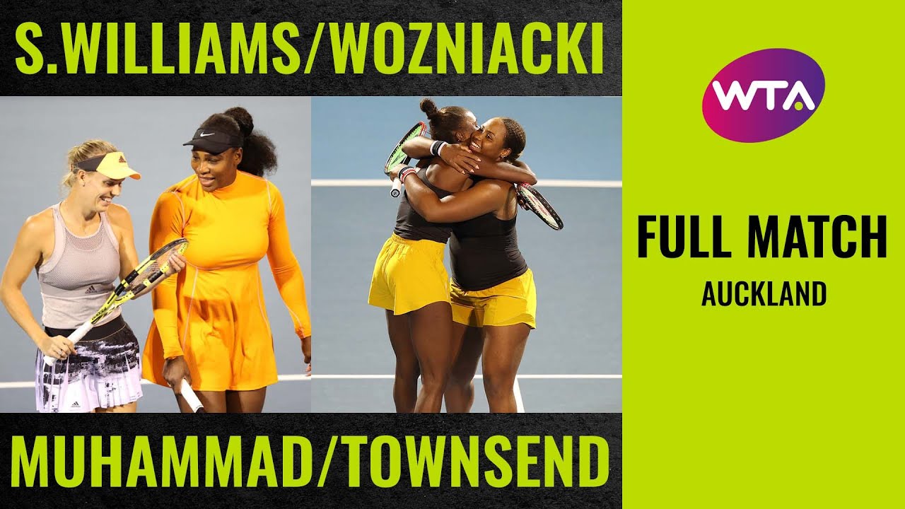 S. Williams/Wozniacki vs. Muhammad/Townsend | Full Match | 2020 Auckland Doubles Final