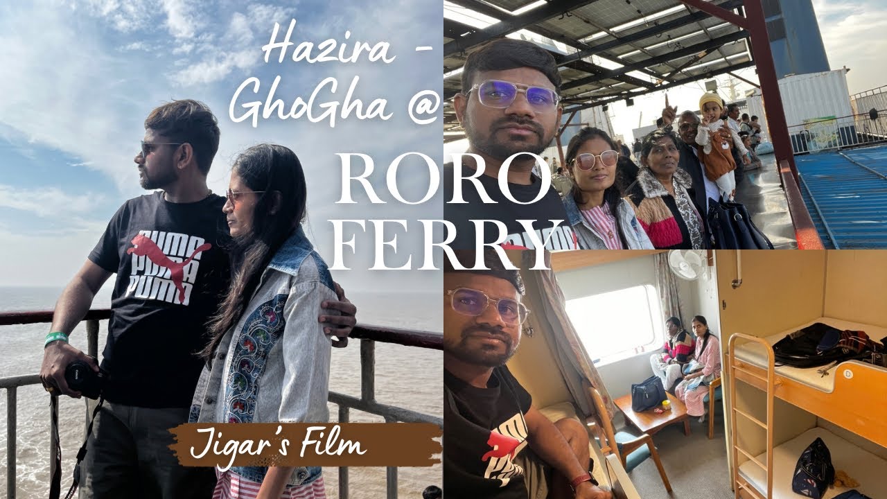 Hazira | GhoGha | Surat | Ro Ro Ferry | Cabin Class | Window Seat | DG Sea Connect |