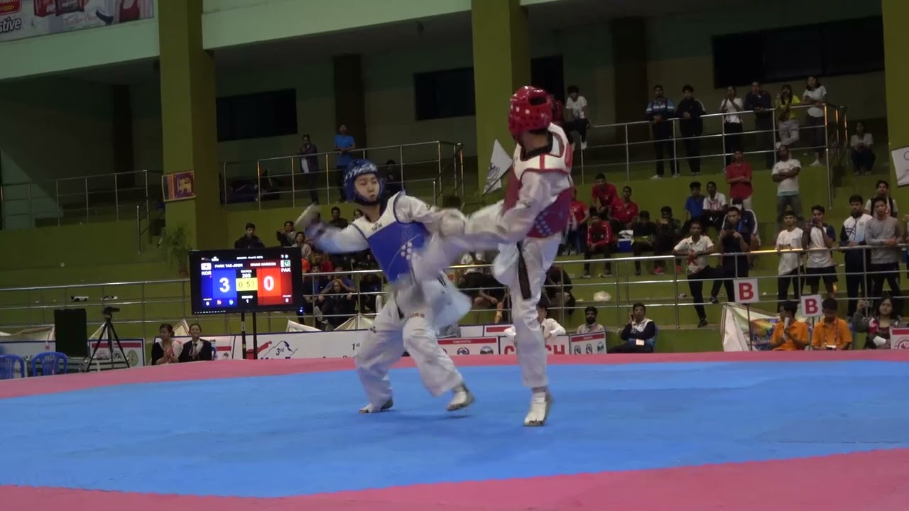 Final (Round 1) Male-58 Haroon Khan Pakistan vs Tae Joon Park Korea