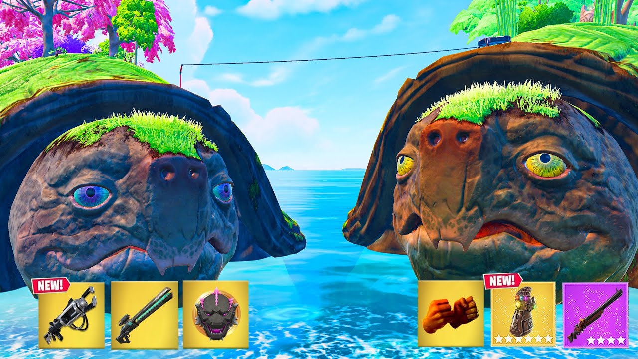 die SUPER SCHILDKRÖTEN CHALLANGE in Fortnite (krank)