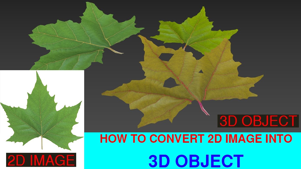 How To Convert 2D Image Into 3D Object || Using 3DS Max || Modelling