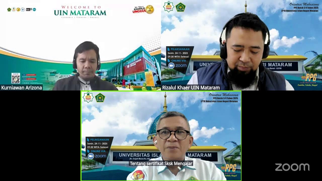 Orientasi Mahasiswa Baru PPG Batch 4 LPTK UIN Mataram 2025