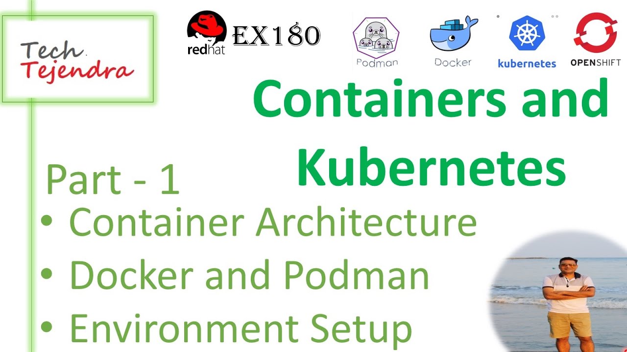 Архитектура контейнеров, Docker и Podman (контейнеры, Kubernetes OpenShift, часть 1) RedHat EX180