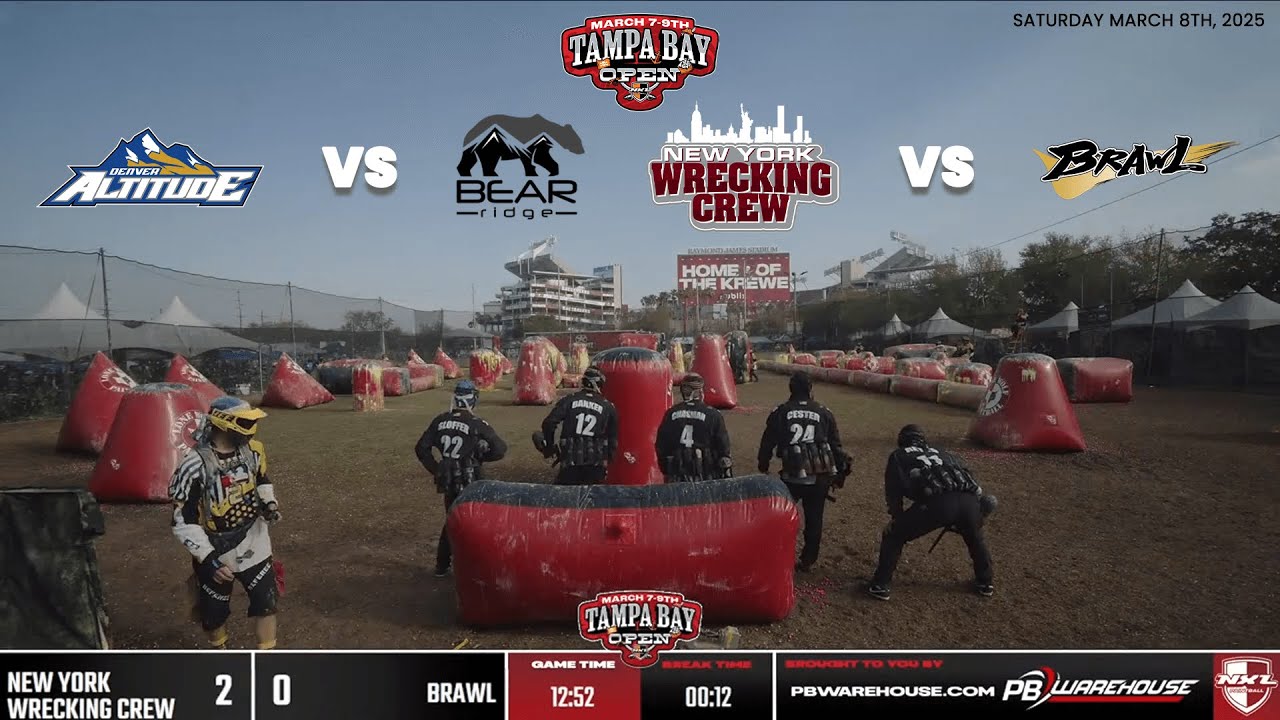 DENVER ALTITUDE VS BR FACTORY | NY WRECKING CREW VS BRAWL | Tampa Bay Open Saturday March 8, 2025 M3