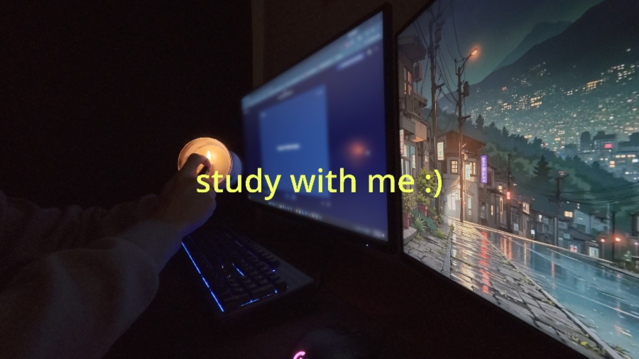 study with me | rain 🌧️ | deep focus