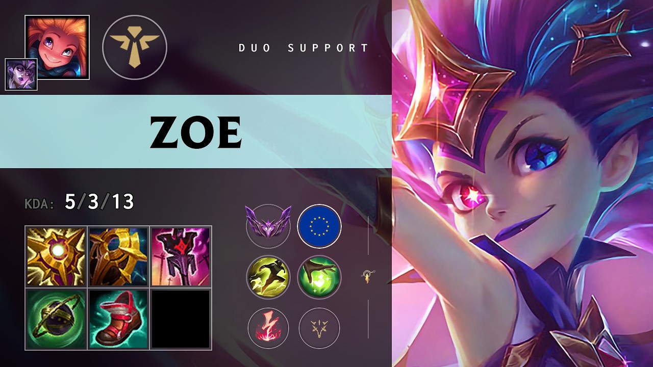 Zoe Support vs Nami - EUW Master Patch 26.14
