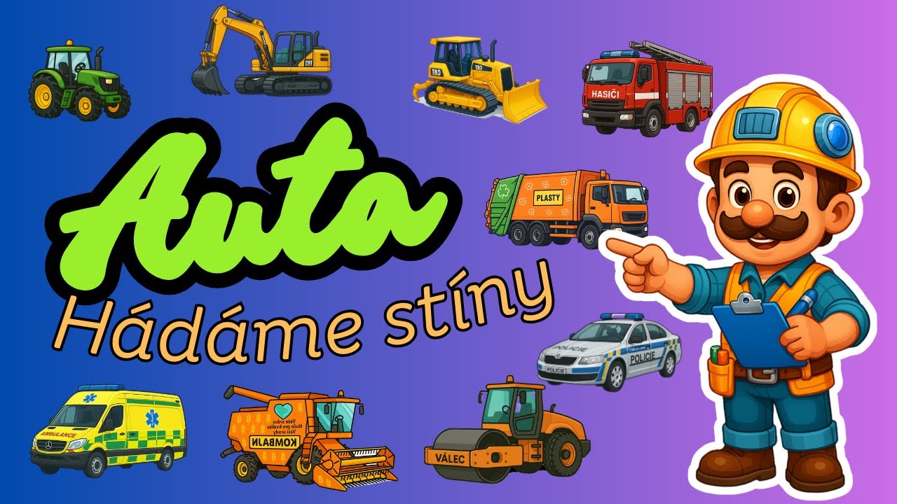 Auta dopravn&iacute; prostředky a stroje, h&aacute;d&aacute;me jejich st&iacute;ny. H&aacute;dej s n&aacute;mi!