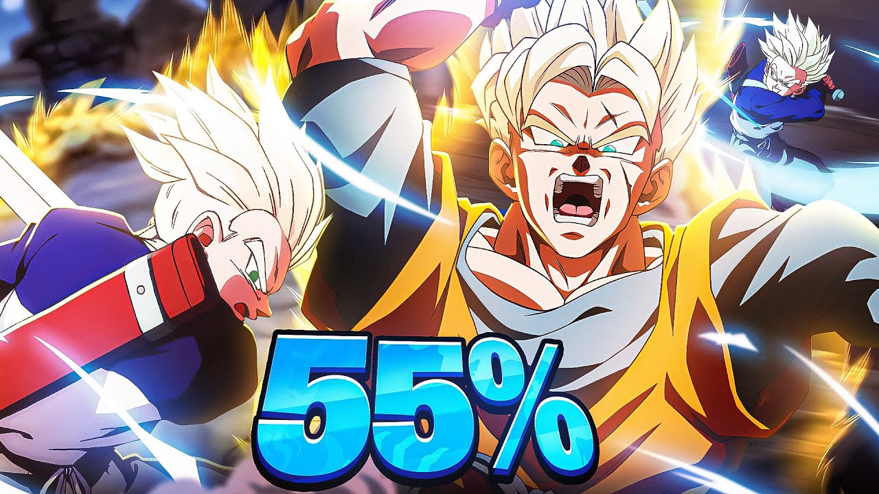 (Dokkan Battle) 55% LEVEL 1 LINKS CARNIVAL LR FUTURE GOHAN & TRUNKS COMPLETE OVERVIEW AND SHOWCASE!